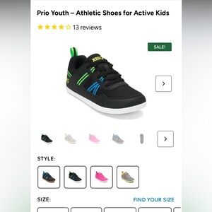 KIDS SIZE 3 xero shoes